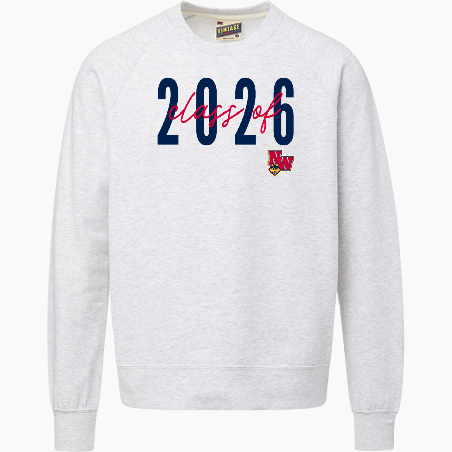 NORTHWEST HIGH SCHOOL HUSKIES <span class="pdp-name-mascot">NORTHWEST HUSKIES</span> MV Sport Men's Vintage Fleece Crew