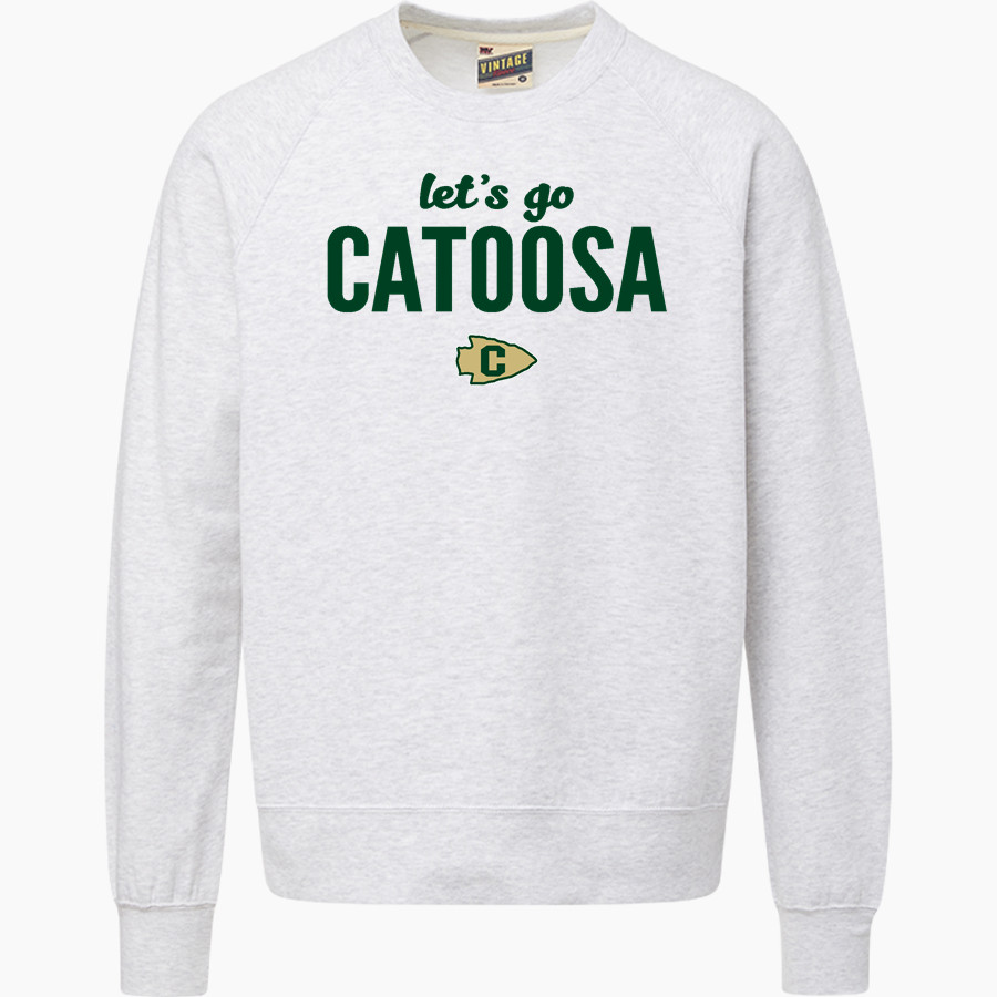 CATOOSA HIGH SCHOOL INDIANS <span class="pdp-name-mascot">CATOOSA INDIANS</span> MV Sport Men's Vintage Fleece Crew