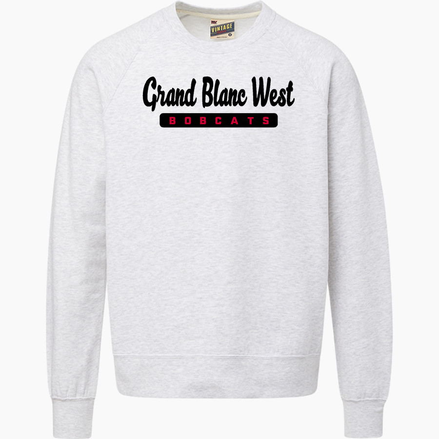 Grand Blanc West Bobcats <span class="pdp-name-mascot">Grand Blanc West Bobcats</span> MV Sport Men's Vintage Fleece Crew