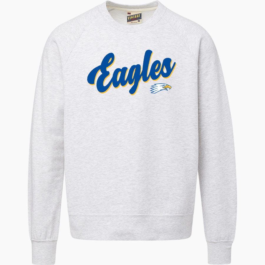 Northwest University Eagles Online Store <span class="pdp-name-mascot">Northwest Eagles</span> MV Sport Men's Vintage Fleece Crew