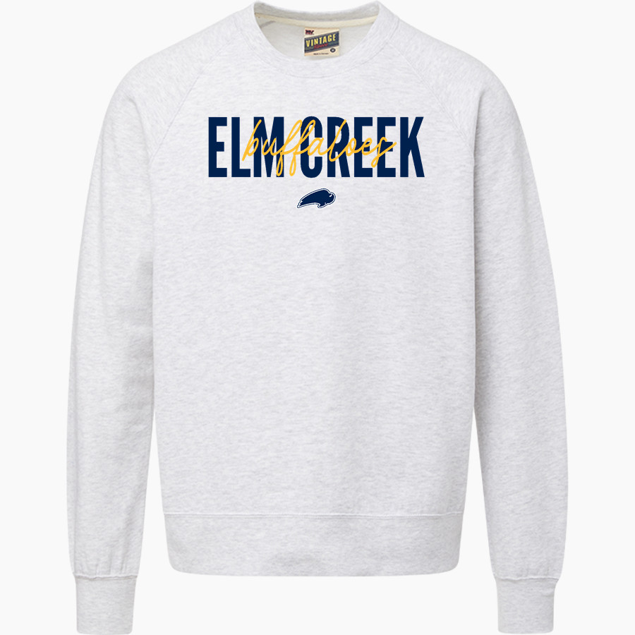 Elm Creek Buffaloes <span class="pdp-name-mascot">Elm Creek Buffaloes</span> MV Sport Men's Vintage Fleece Crew