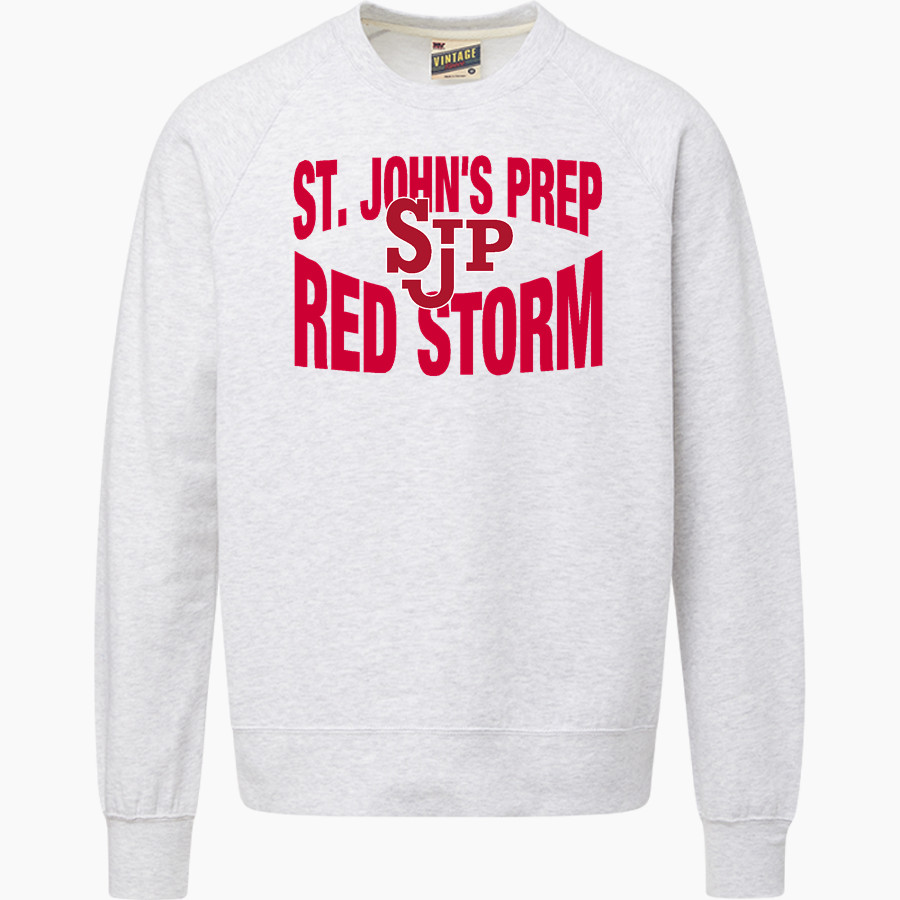 St. John's Prep Red Storm MV Sport Men's Vintage Fleece Crew