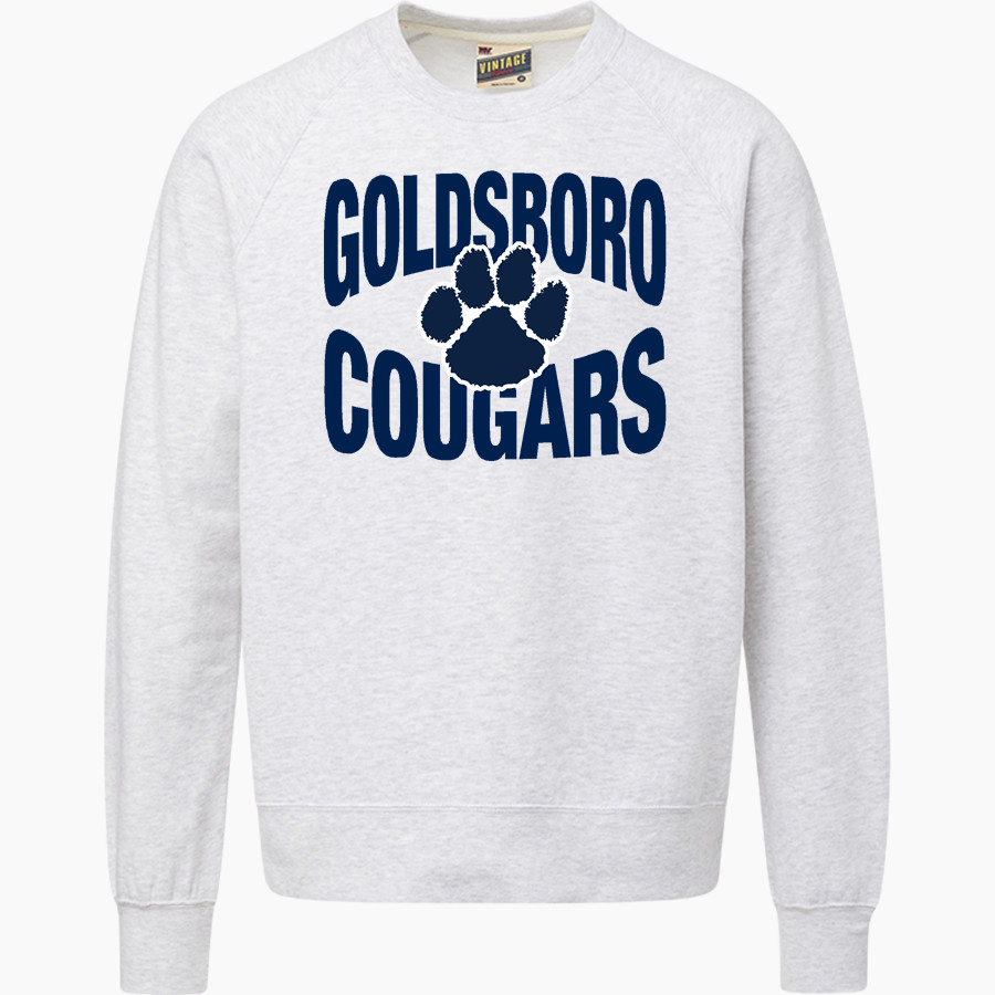Goldsboro Cougars <span class="pdp-name-mascot">Goldsboro Cougars</span> MV Sport Men's Vintage Fleece Crew