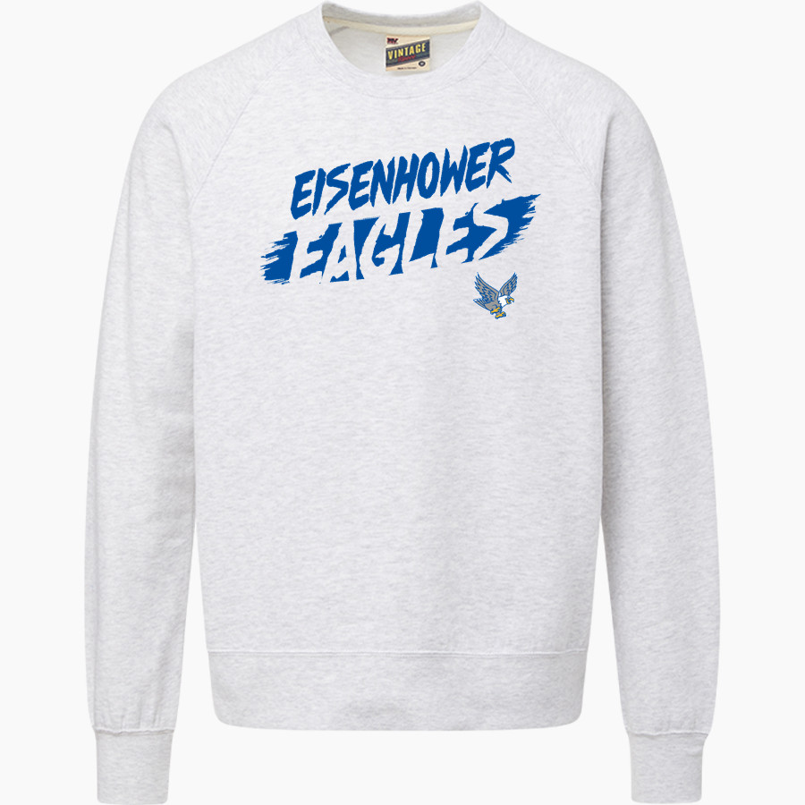 Eisenhower Elementary School Eagles MV Sport Men's Vintage Fleece Crew