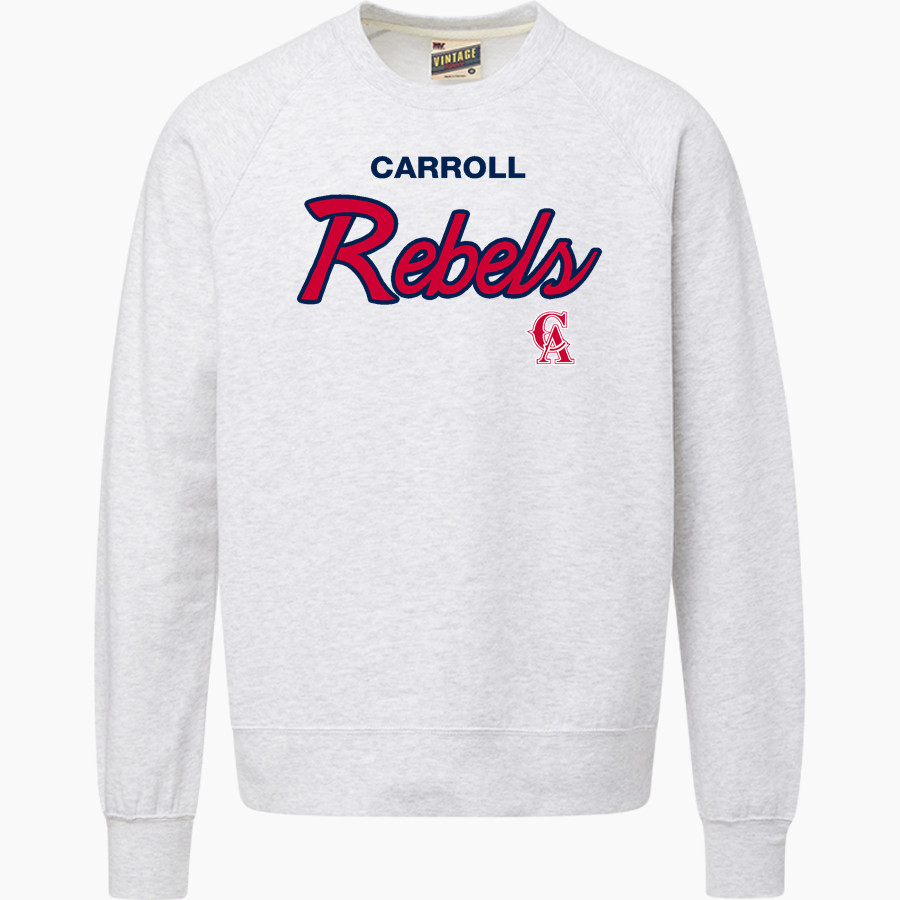 Carroll Rebels <span class="pdp-name-mascot">Carroll</span> MV Sport Men's Vintage Fleece Crew