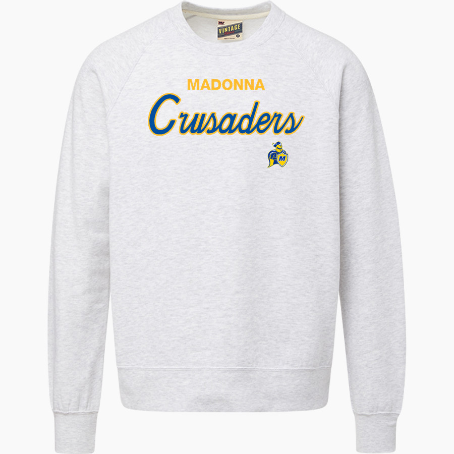 Madonna Crusaders MV Sport Men's Vintage Fleece Crew