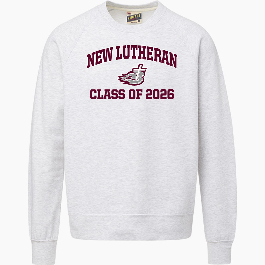 NEW Lutheran BLAZERS <span class="pdp-name-mascot">NORTHEASTERN WI LUTHERAN BLAZERS</span> MV Sport Men's Vintage Fleece Crew