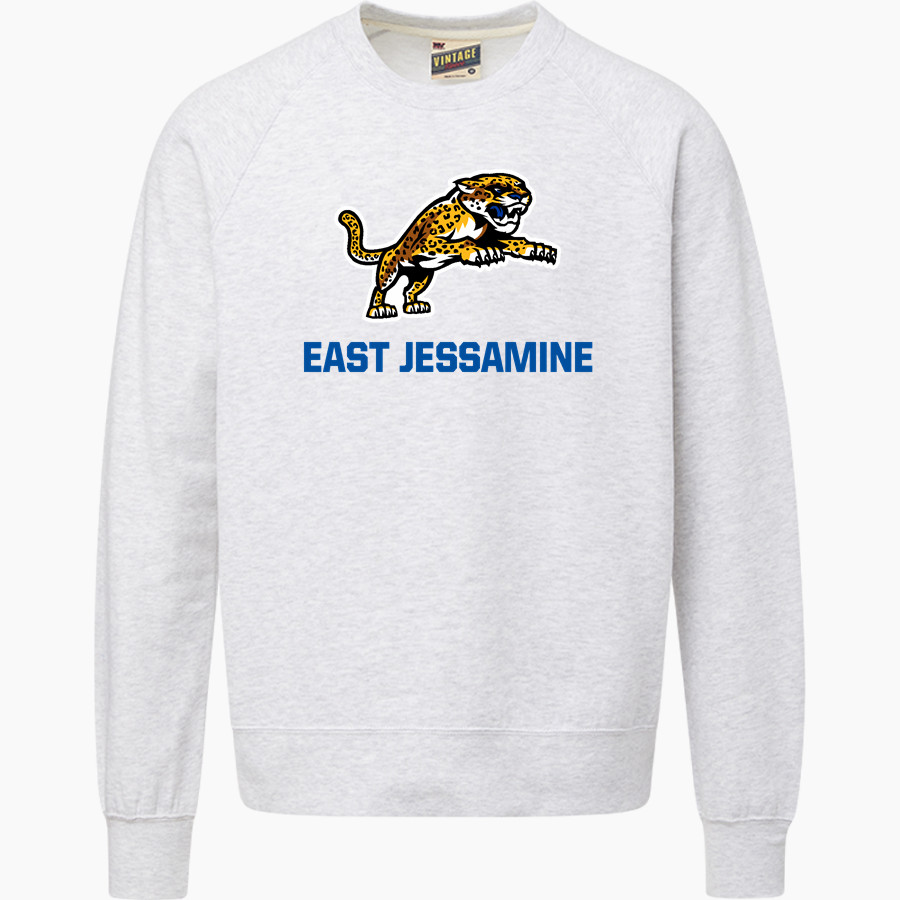 East Jessamine Jaguars Online Store MV Sport Men's Vintage Fleece Crew
