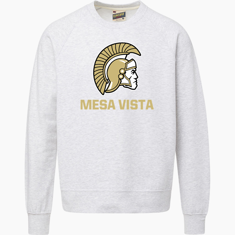 MESA VISTA HIGH SCHOOL TROJANS <span class="pdp-name-mascot">MESA VISTA TROJANS</span> MV Sport Men's Vintage Fleece Crew