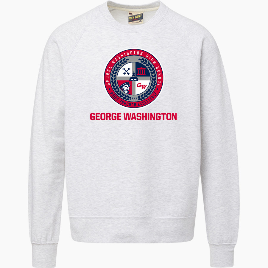 GEORGE WASHINGTON HIGH SCHOOL PATRIOTS <span class="pdp-name-mascot">GEORGE WASHINGTON PATRIOTS</span> MV Sport Men's Vintage Fleece Crew