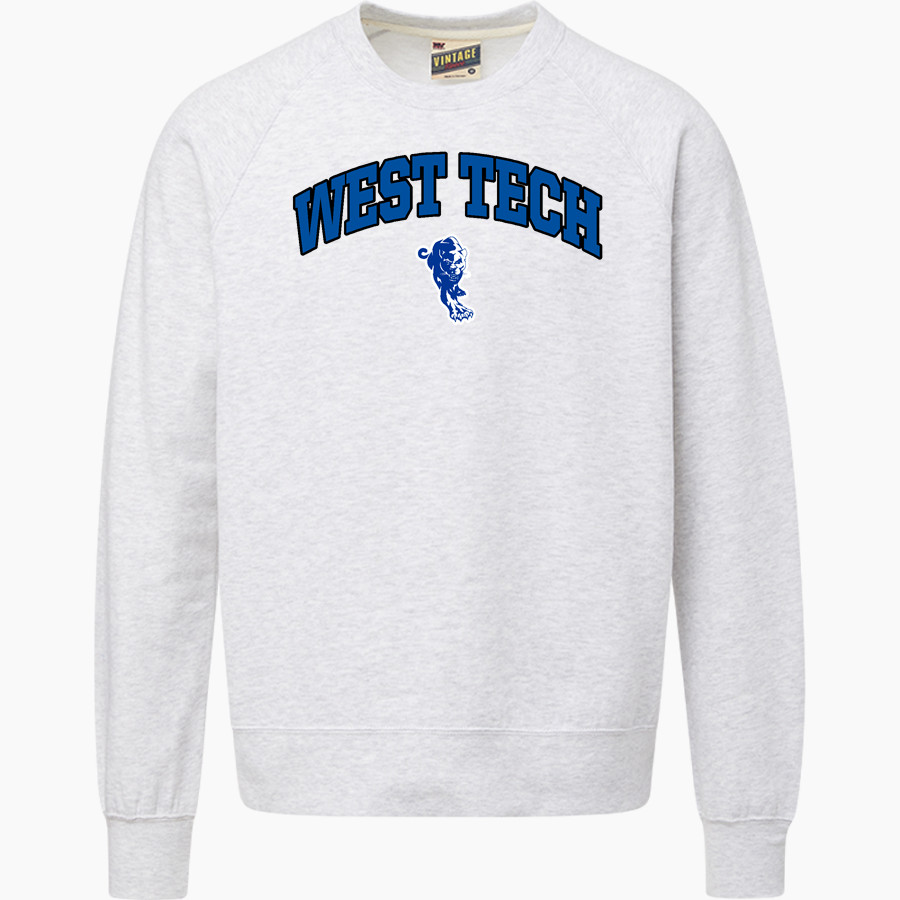 West Tech Panthers <span class="pdp-name-mascot">West Tech Panthers</span> MV Sport Men's Vintage Fleece Crew