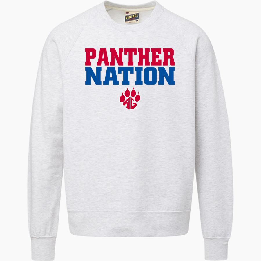 ALBA-GOLDEN HIGH SCHOOL PANTHERS MV Sport Men's Vintage Fleece Crew