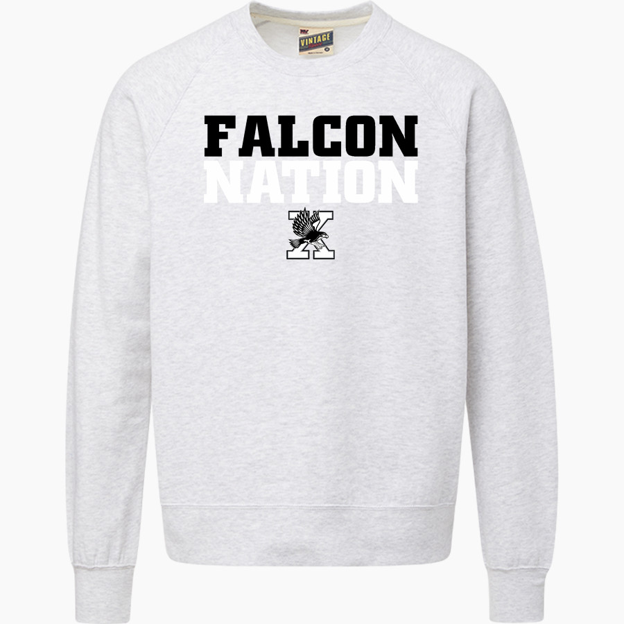 Xavier Falcons <span class="pdp-name-mascot">Xavier Falcons</span> MV Sport Men's Vintage Fleece Crew