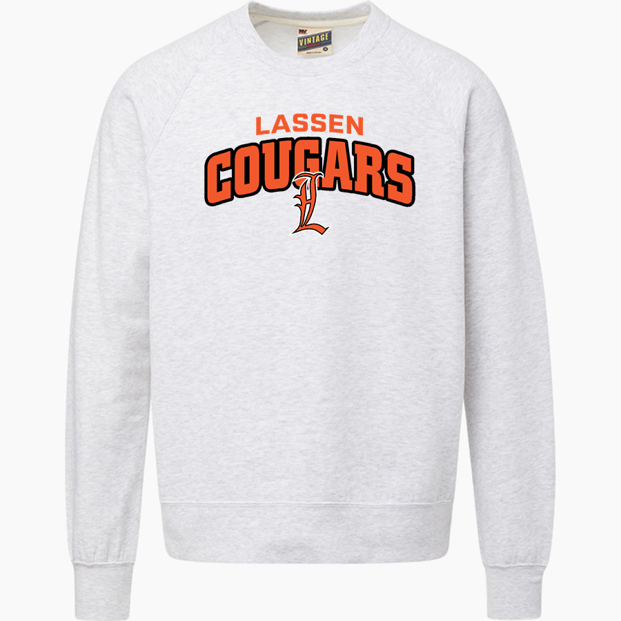 Lassen Community College Cougars <span class="pdp-name-mascot">Lassen Community College Cougars</span> MV Sport Men's Vintage Fleece Crew