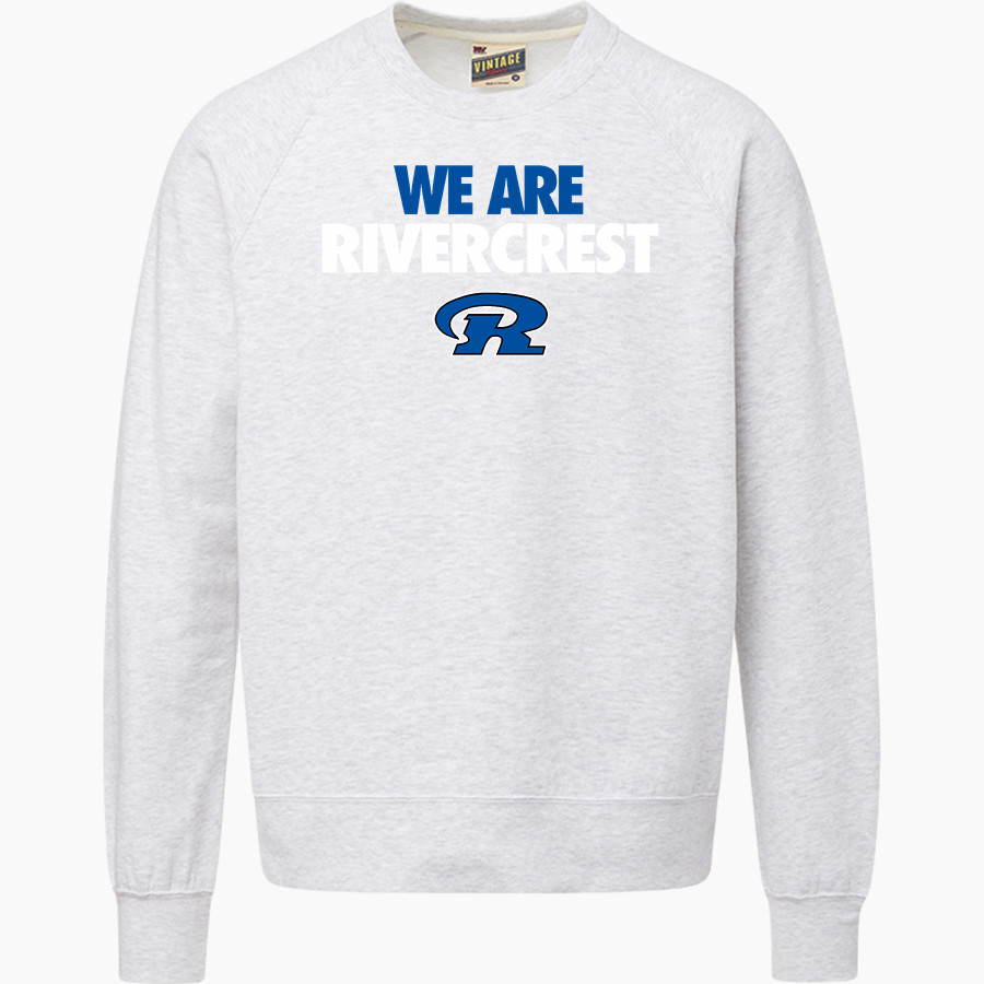 RIVERCREST HIGH SCHOOL REBELS <span class="pdp-name-mascot">RIVERCREST REBELS</span> MV Sport Men's Vintage Fleece Crew