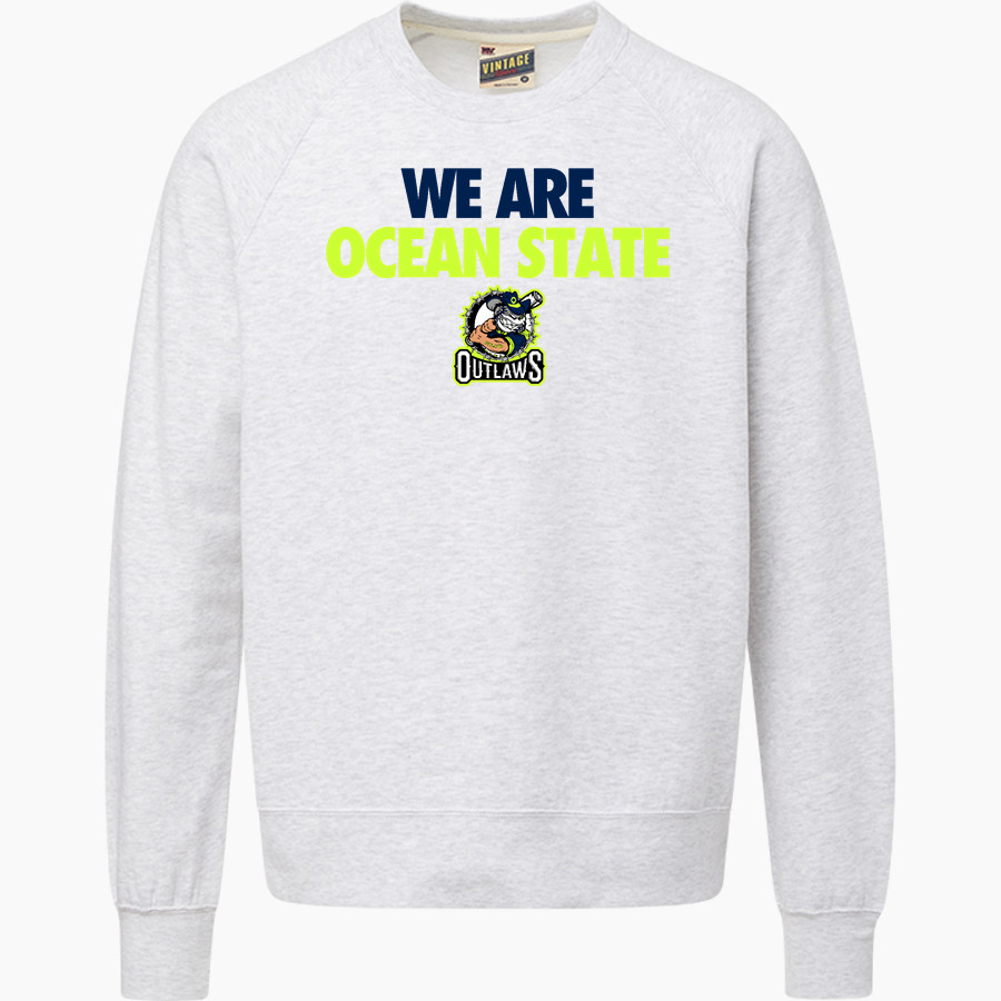 Ocean State Outlaws Outlaws <span class="pdp-name-mascot">Ocean State Outlaws</span> MV Sport Men's Vintage Fleece Crew
