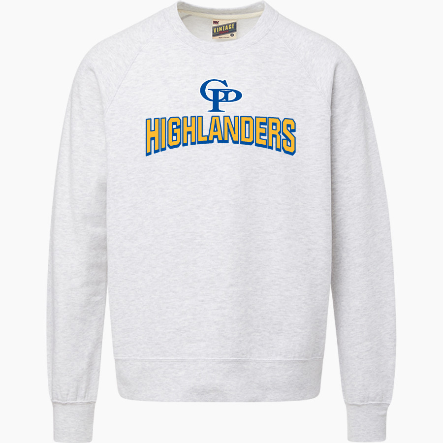 GATLINBURG-PITTMAN HIGH SCHOOL HIGHLANDERS MV Sport Men's Vintage Fleece Crew