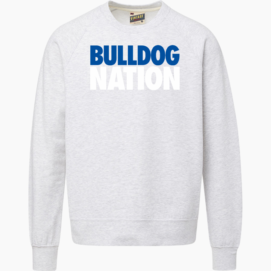 BANDERA HIGH SCHOOL BULLDOGS MV Sport Men's Vintage Fleece Crew