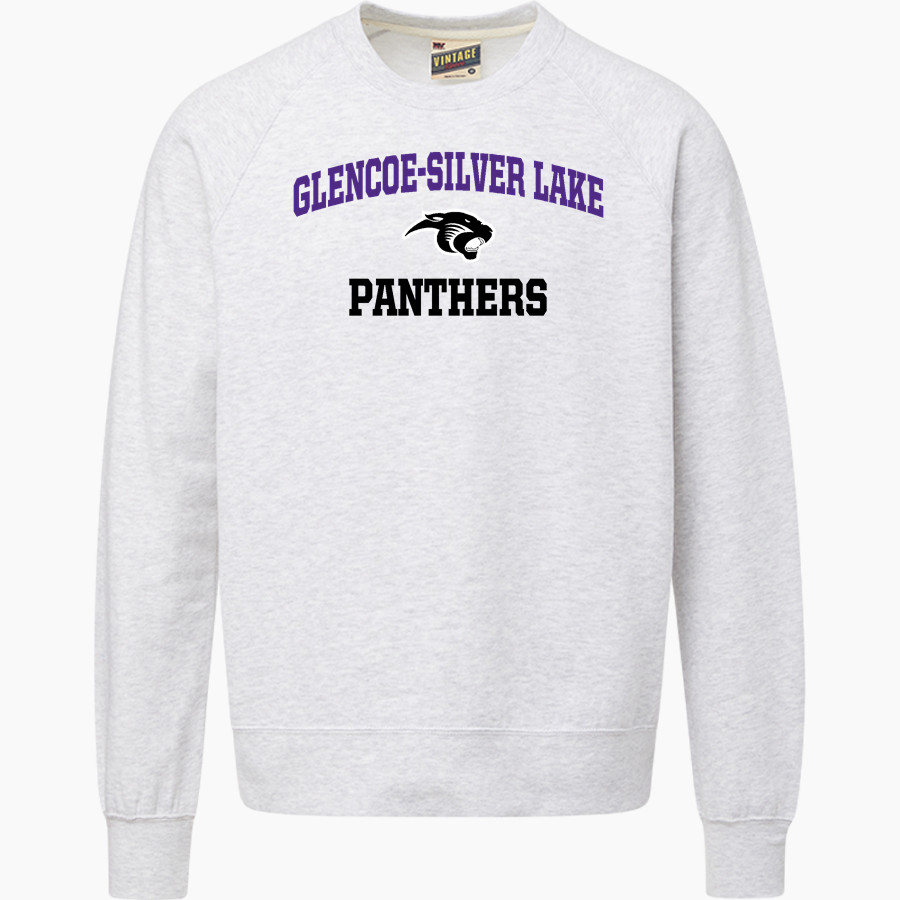 Glencoe-Silver Lake Panthers <span class="pdp-name-mascot">Glencoe Silver-Lake Panthers</span> MV Sport Men's Vintage Fleece Crew