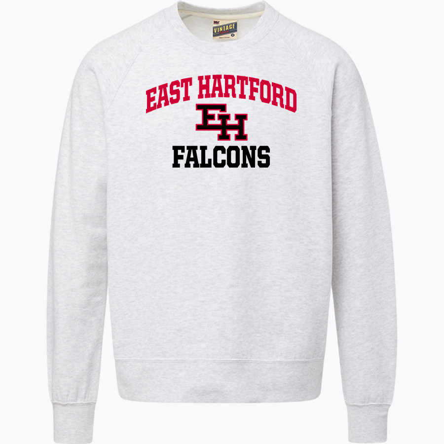 East Hartford Middle School <span class="pdp-name-mascot">East Hartford Falcons</span> MV Sport Men's Vintage Fleece Crew