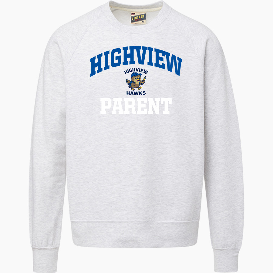 Highview Hawks <span class="pdp-name-mascot">Highview Elementary School Hawks</span> MV Sport Men's Vintage Fleece Crew