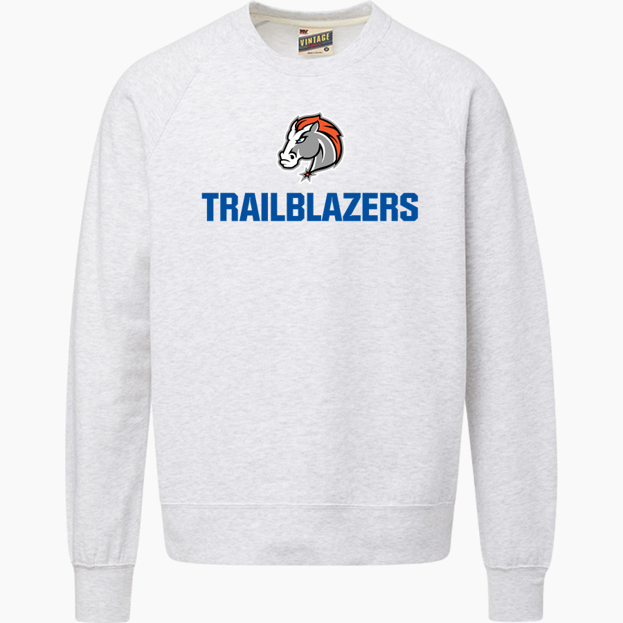 YES PREP NORTH CENTRAL HIGH SCHOOL TRAILBLAZERS <span class="pdp-name-mascot">YES PREP NORTH TRAILBLAZERS</span> MV Sport Men's Vintage Fleece Crew