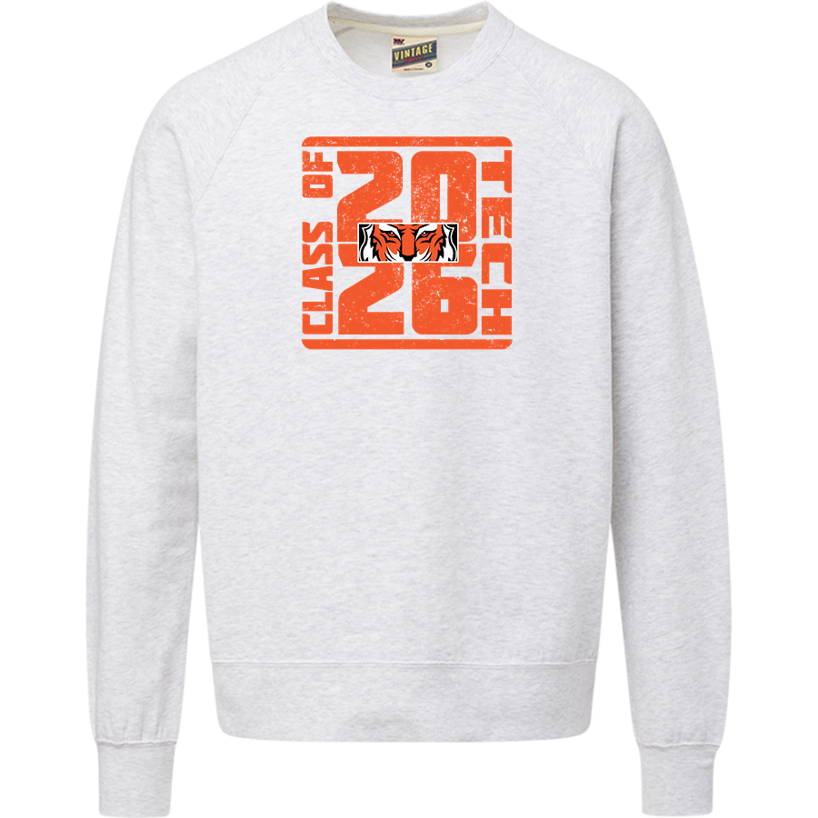Tech High School Tigers <span class="pdp-name-mascot">Tech High School</span> MV Sport Men's Vintage Fleece Crew