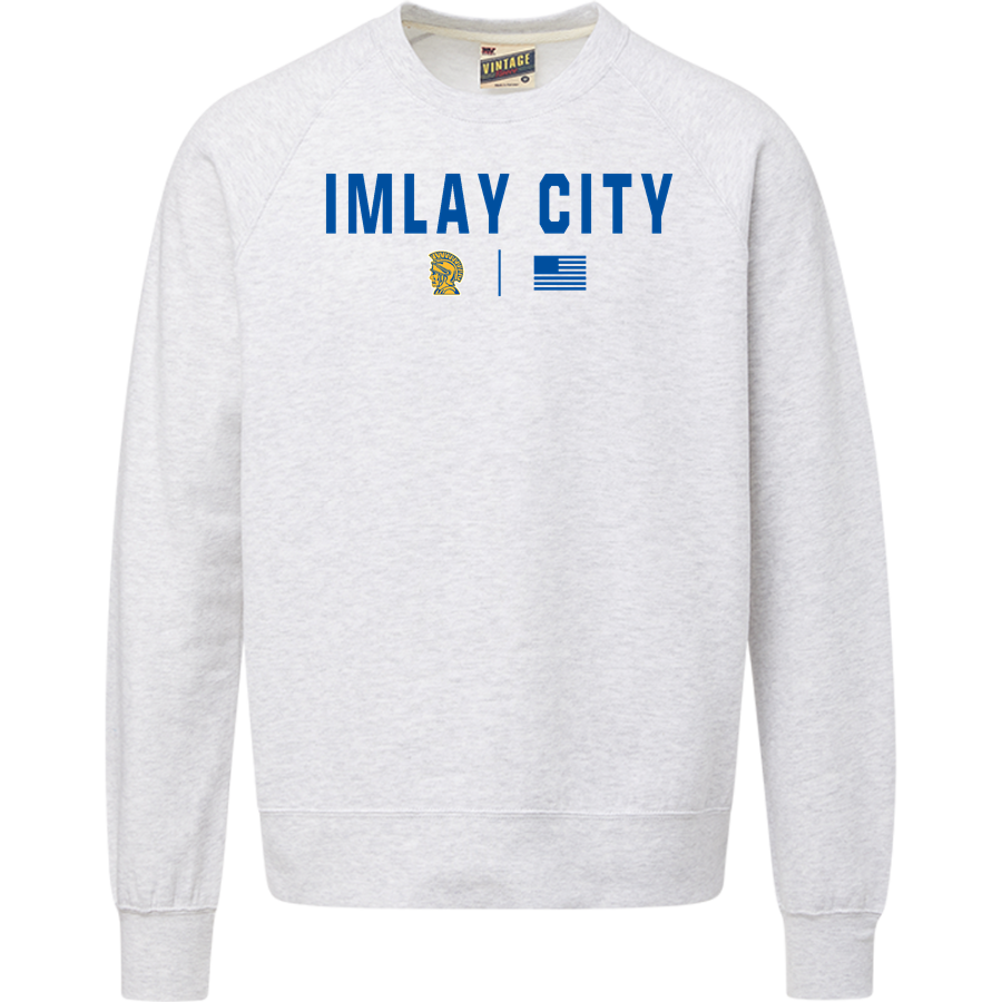 Imlay City Spartans <span class="pdp-name-mascot">Imlay City Spartans</span> MV Sport Men's Vintage Fleece Crew