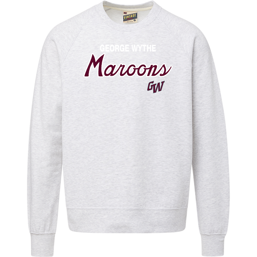 GEORGE WYTHE HIGH SCHOOL MAROONS <span class="pdp-name-mascot">GEORGE WYTHE MAROONS</span> MV Sport Men's Vintage Fleece Crew