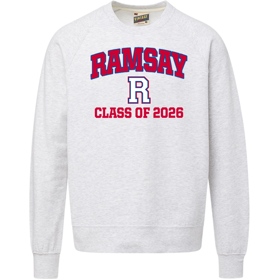 RAMSAY HIGH SCHOOL RAMS <span class="pdp-name-mascot">RAMSAY RAMS</span> MV Sport Men's Vintage Fleece Crew