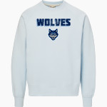 Sun Prairie West Wolves <span class="pdp-name-mascot">Sun Prairie West High School Wolves</span> MV Sport Men's Vintage Fleece Crew Front Thumbnail