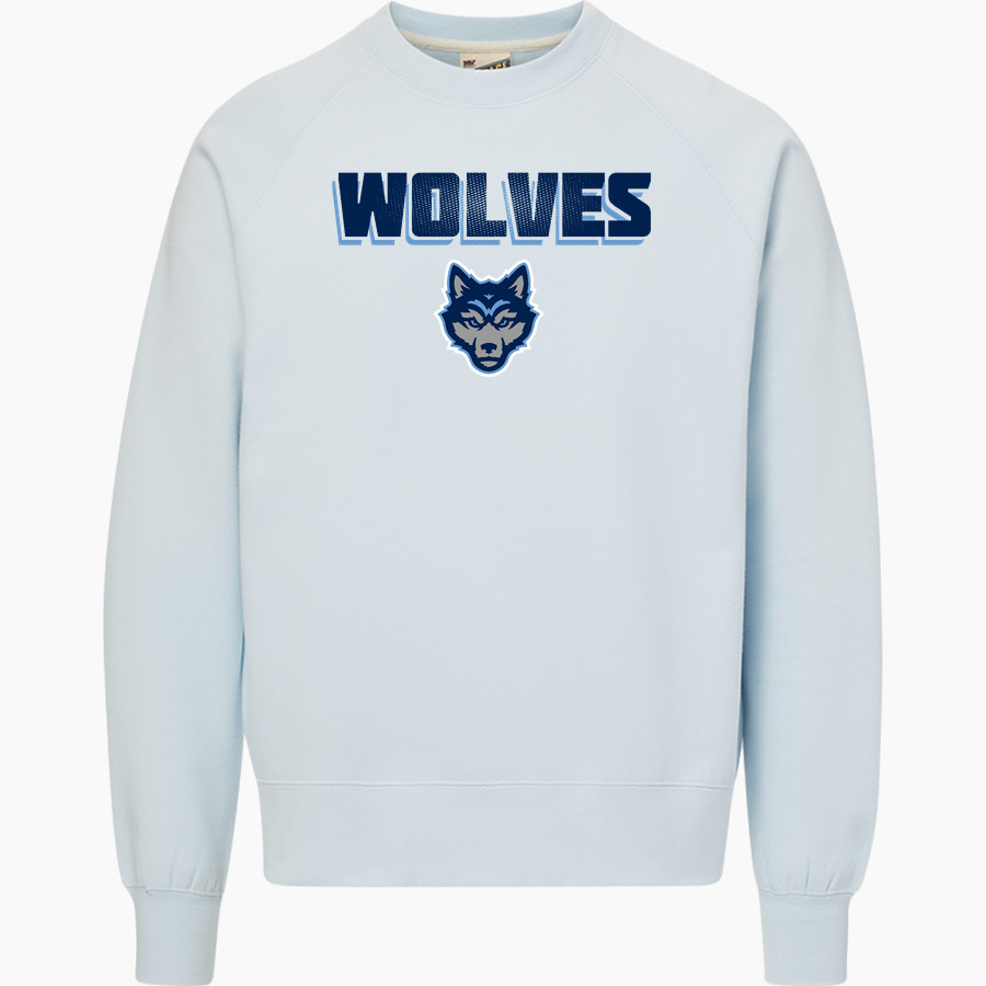 Sun Prairie West Wolves <span class="pdp-name-mascot">Sun Prairie West High School Wolves</span> MV Sport Men's Vintage Fleece Crew