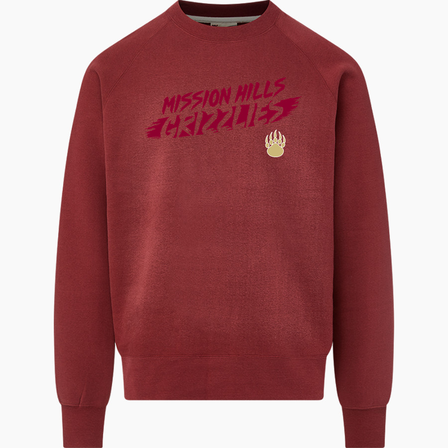 MISSION HILLS HIGH SCHOOL GRIZZLIES <span class="pdp-name-mascot">MISSION HILLS GRIZZLIES</span> MV Sport Men's Vintage Fleece Crew