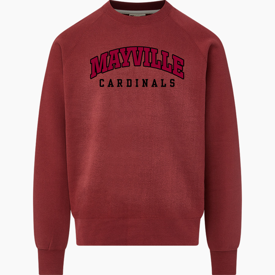 MAYVILLE HIGH SCHOOL CARDINALS MV Sport Men's Vintage Fleece Crew