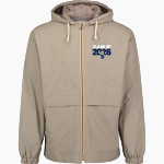 GULF BREEZE HIGH SCHOOL DOLPHINS MV Sport Weatherproof Vintage Men's Hooded Rain Jacket Front Thumbnail