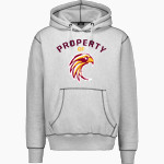 THE DALLES HIGH SCHOOL RIVERHAWKS MV Sport Men's Pro-Weave Contrast Stitch Hoodie Front Thumbnail