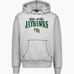 Head-Royce Jayhawks MV Sport Men's Pro-Weave Contrast Stitch Hoodie Front Thumbnail
