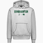 Binghamton University <span class="pdp-name-mascot">Binghamton Bearcats</span> MV Sport Men's Pro-Weave Contrast Stitch Hoodie Front Thumbnail