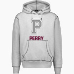 PERRY HIGH SCHOOL MAROONS MV Sport Men's Pro-Weave Contrast Stitch Hoodie Front Thumbnail