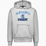 ALL SAINTS CATHOLIC HIGH SCHOOL COUGARS <span class="pdp-name-mascot">ALL SAINTS COUGARS</span> MV Sport Men's Pro-Weave Contrast Stitch Hoodie Front Thumbnail