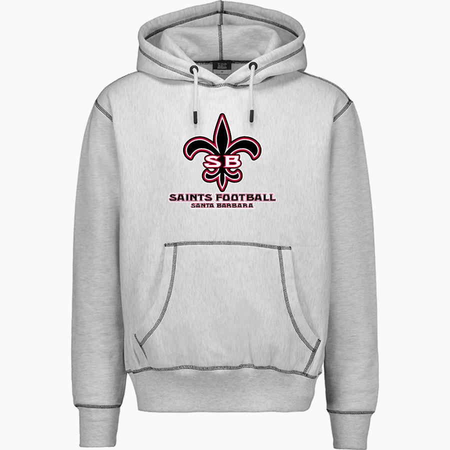 Santa Barbara Saints Football <span class="pdp-name-mascot">Santa Barbara Saints Football</span> MV Sport Men's Pro-Weave Contrast Stitch Hoodie