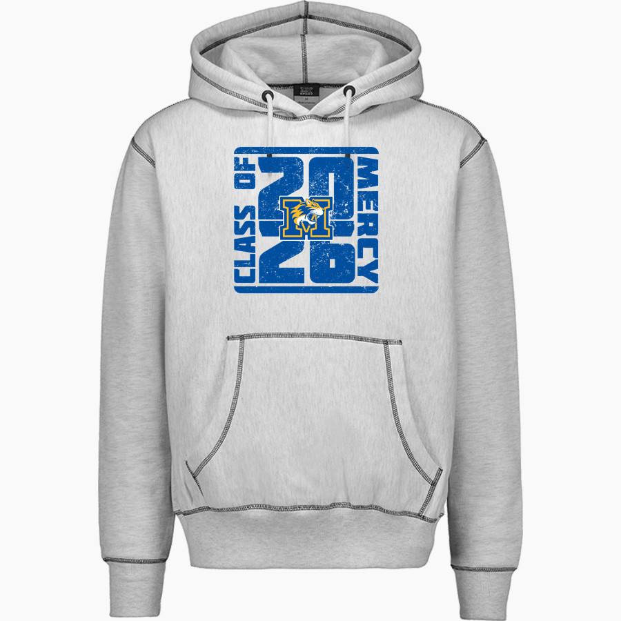 Mercy High School Tigers Online Store <span class="pdp-name-mascot">Mercy Tigers</span> MV Sport Men's Pro-Weave Contrast Stitch Hoodie