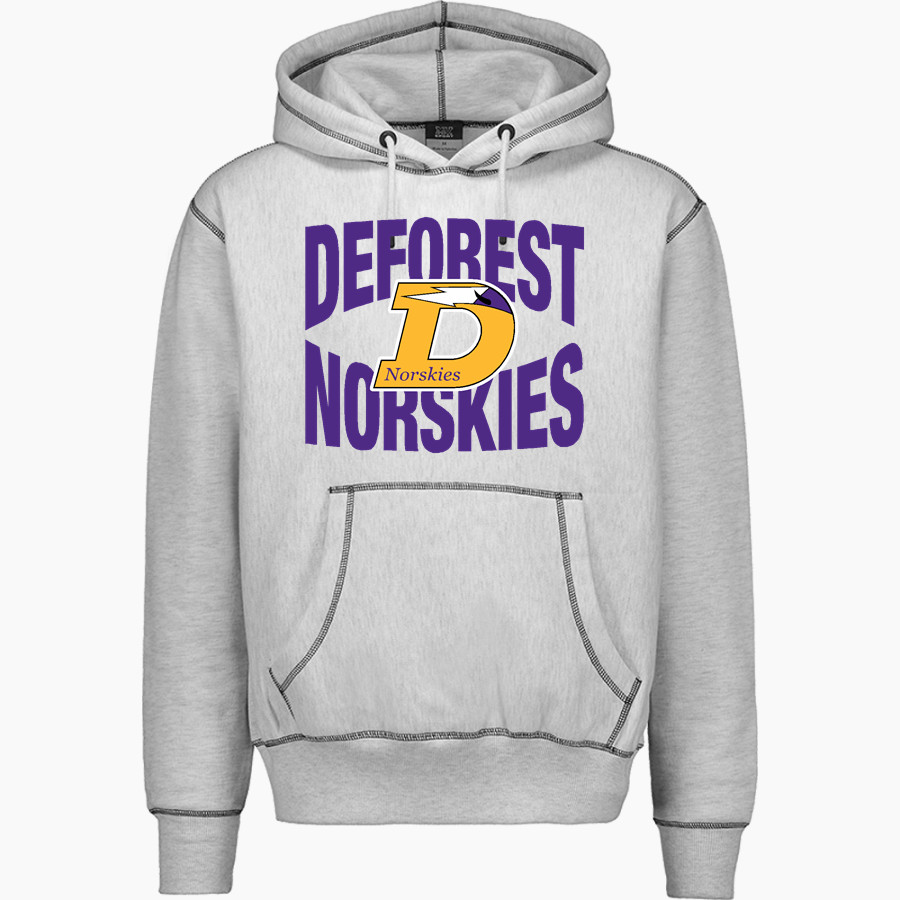 DEFOREST HIGH SCHOOL NORSKIES MV Sport Men's Pro-Weave Contrast Stitch Hoodie