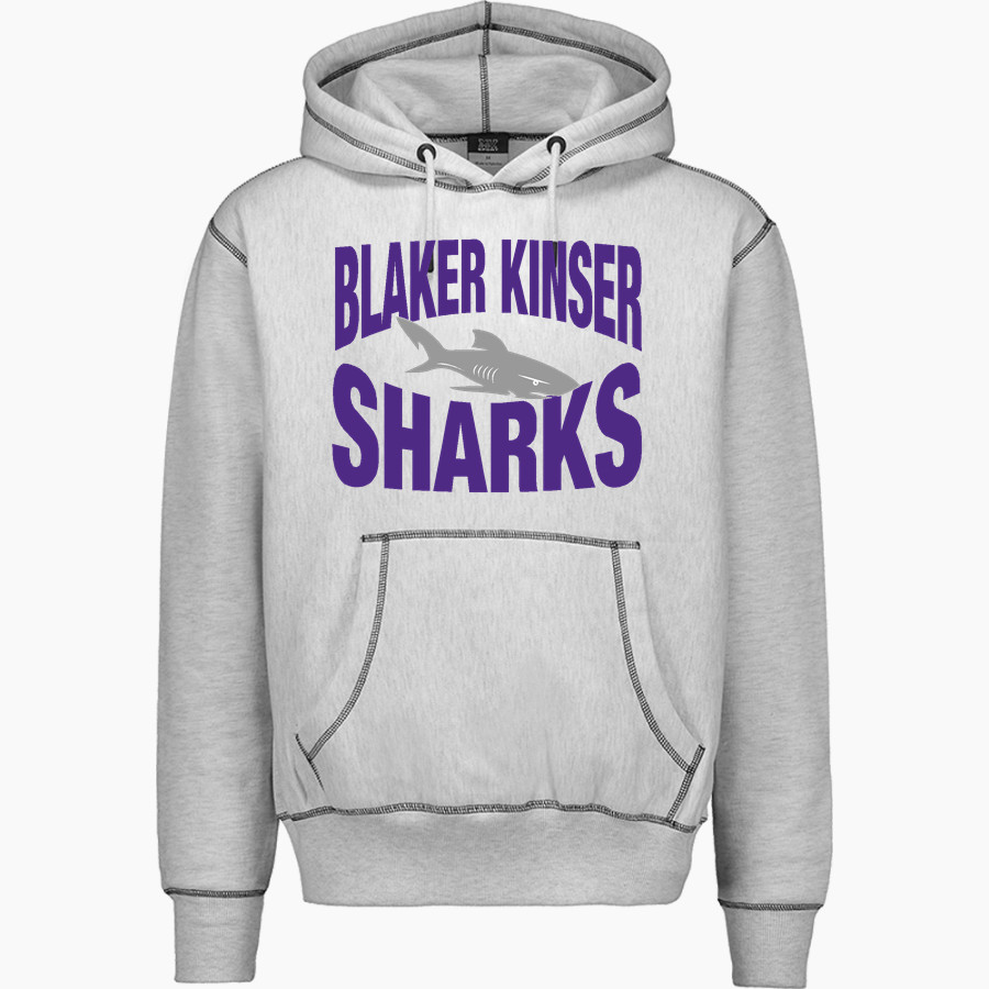 Blaker Kinser Sharks <span class="pdp-name-mascot">Blaker Kinser Sharks</span> MV Sport Men's Pro-Weave Contrast Stitch Hoodie