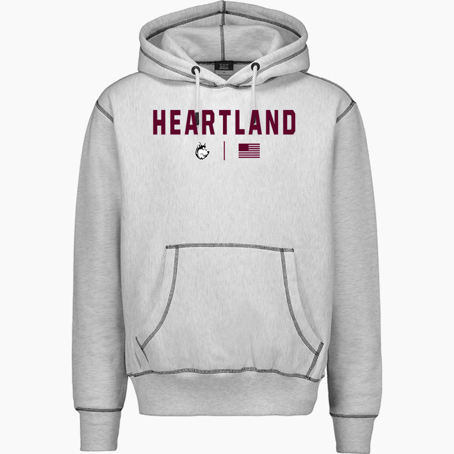 Heartland Huskie <span class="pdp-name-mascot">Heartland Community Schools Huskies</span> MV Sport Men's Pro-Weave Contrast Stitch Hoodie