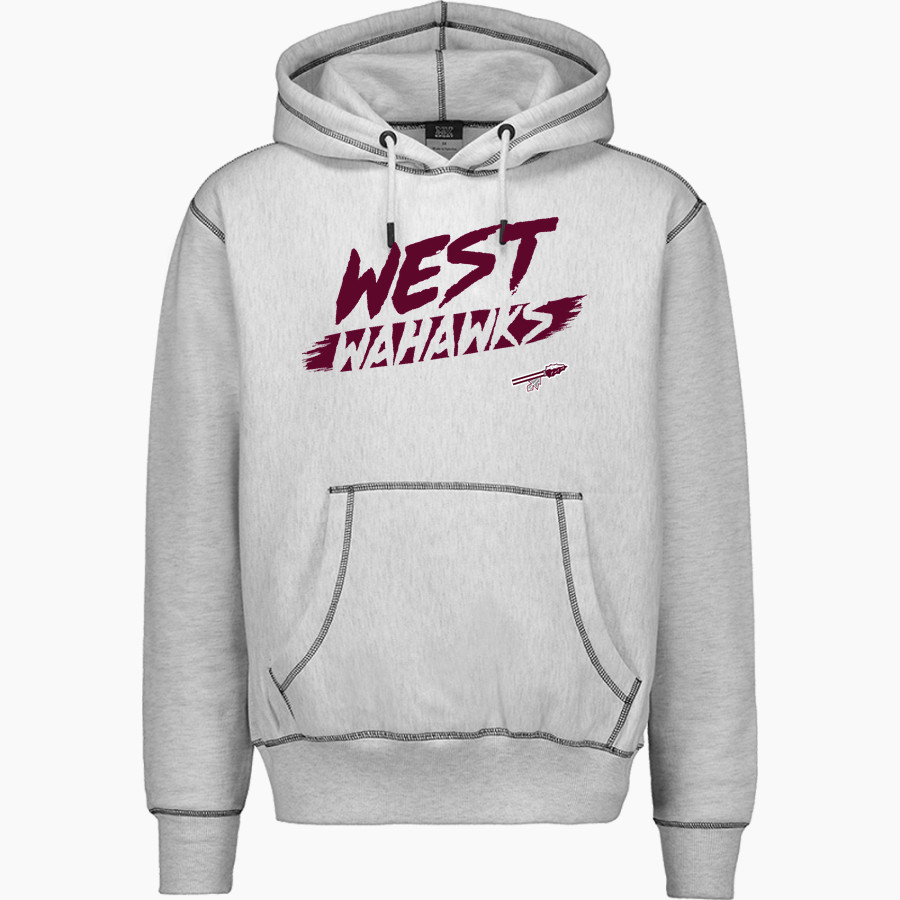 WEST HIGH SCHOOL WAHAWKS <span class="pdp-name-mascot">WEST WAHAWKS</span> MV Sport Men's Pro-Weave Contrast Stitch Hoodie
