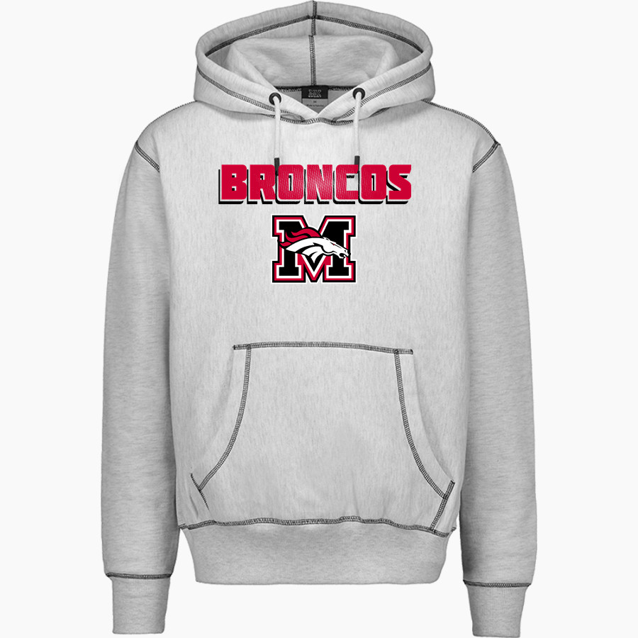 MUSTANG HIGH SCHOOL BRONCOS <span class="pdp-name-mascot">MUSTANG BRONCOS</span> MV Sport Men's Pro-Weave Contrast Stitch Hoodie