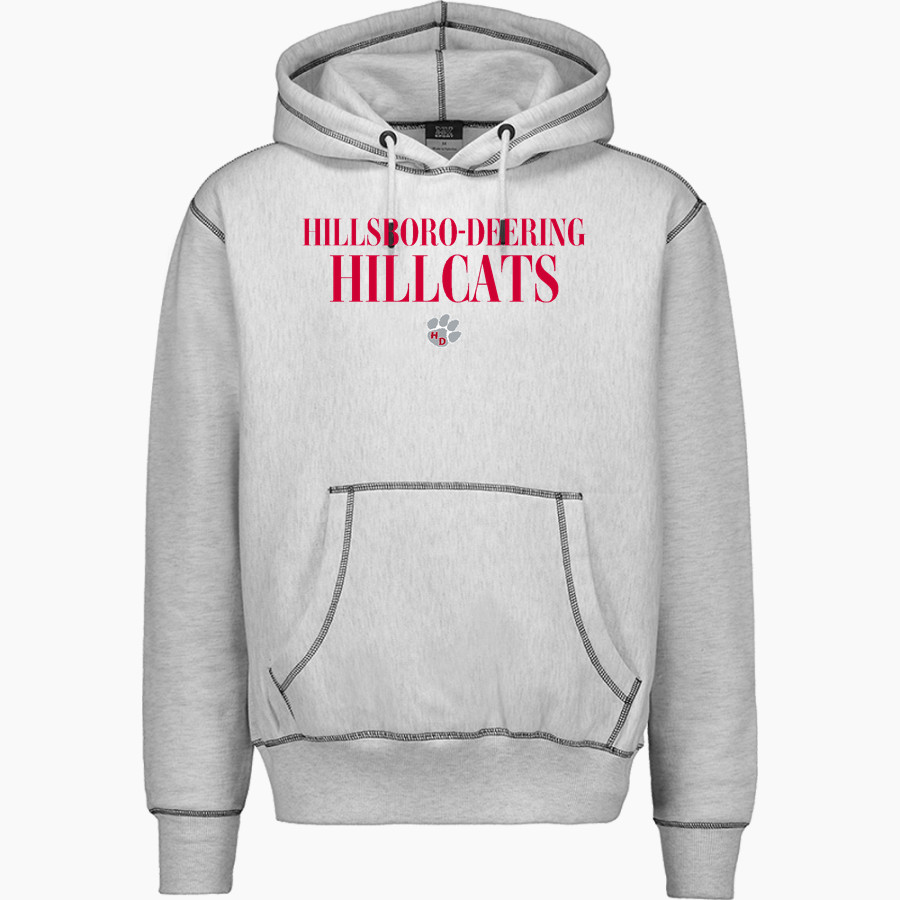 Hillsboro-Deering School District HILLCAT PRIDE <span class="pdp-name-mascot">Hillsboro-Deering Hillcats</span> MV Sport Men's Pro-Weave Contrast Stitch Hoodie