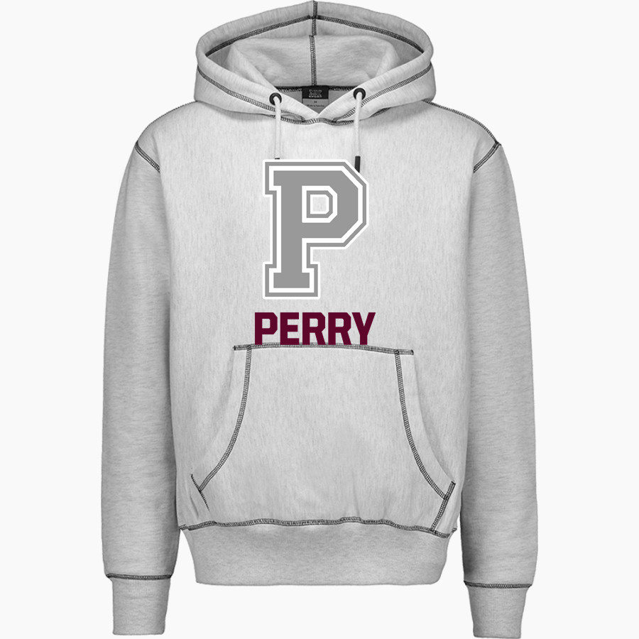 PERRY HIGH SCHOOL MAROONS MV Sport Men's Pro-Weave Contrast Stitch Hoodie