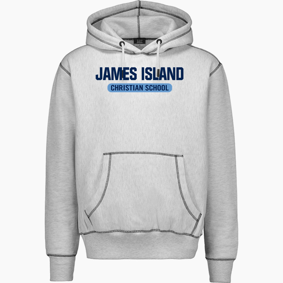 James Island Christian LIONS official sideline store MV Sport Men's Pro-Weave Contrast Stitch Hoodie